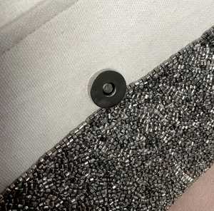 กระเป๋าคลัทช์ผ้าฝ้ายทรงซองจดหมาย ประดับคริสตัลและลูกปัดสีทองหรูหรา สำหรับงานเลี้ยงตอนเย็น แฟชั่นมาร์ท - Product Image 5