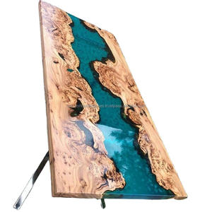 Mesa de Madera y Resina Epoxi para Hogar u Hotel, Diseño Único, Mesa de Resina Epoxi para Muebles, Diseño de Mesa de Resina Epoxi de Súper Calidad - Product Image 1