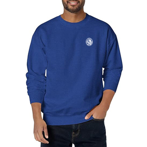 Venta al por mayor de sudaderas de hombre de algodón liso de lana cuello redondo OEM Logo pulóver sudadera Streetwear Drop Shoulder Fabricante - Product Image 3