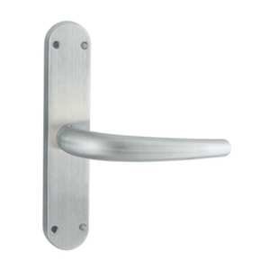 Poignée de porte Cremonese Torino avec trou, finition chrome satiné - Product Image 1