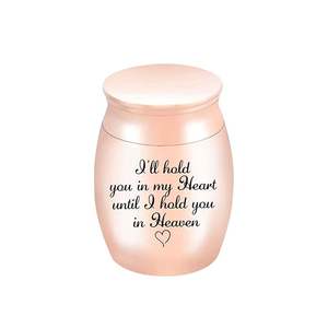 Urna de recuerdo de aluminio ligera para cenizas de cremación con un acabado artístico único Ideal para servicios domésticos o funerarios - Product Image 1