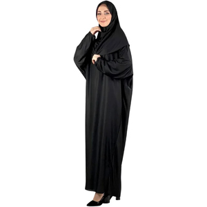 Robe Abaya Modeste Premium pour Femme, Perlée, Antistatique, Respirante, en Mélange Coton-Polyester, Style Maxi Islamique Dubaï, pour Mariage et Tenue Décontractée - Product Image 4