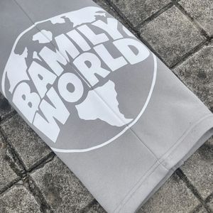 กางเกงสเวตเตอร์ขาตรงทรงหลวมสำหรับผู้ชายกางเกงผ้าคอตตอน100% ออกแบบโลโก้ได้ตามต้องการสไตล์ใหม่ - Product Image 3