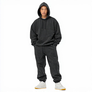 Conjunto Deportivo Holgado para Hombre y Mujer, Sudadera con Hombros Caídos, Pantalones Deportivos Extra Grandes, Conjuntos Deportivos de Invierno con Hombros Caídos, Unisex - Product Image 5