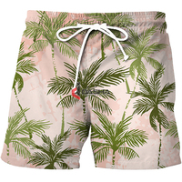 Unisex zwemshorts gebreid streetstyle strandkleding 100% polyester canvas effen kleur digitale print OEM groothandel