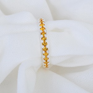 Banda de piedras preciosas citrino Natural de Plata de Ley 925, venta al por mayor, buena calidad, recién llegado, anillo delicado, joyería fina, proveedor al por mayor - Product Image 3