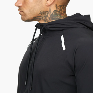 Ropa para correr, ropa personalizada de otoño, chándales para hombre, ropa de gimnasio para hombre, conjunto de sudaderas con capucha y pantalones de chándal de lana fina con cremallera - Product Image 6