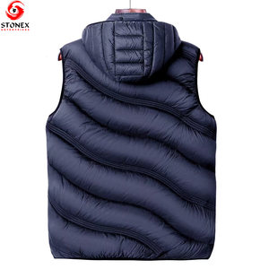 Chaleco Acolchado de Invierno para Hombre de Alta Calidad, Impermeable, con Capucha, Transpirable, 100% Poliéster, Logotipo/Diseños Personalizados, Cómodo, Gran Venta - Product Image 2