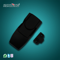 SK3-038B Cerradura de Puerta Cilíndrica KUNLONG de 60 mm, Grado 3 ANSI, Niquelada, Negra, Sin Llave, para Uso Comercial