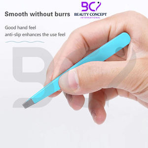 Pinzas de cejas de acero inoxidable de alta precisión para vello facial, vello de crecimiento interior y kit de eliminación de astillas - Product Image 4