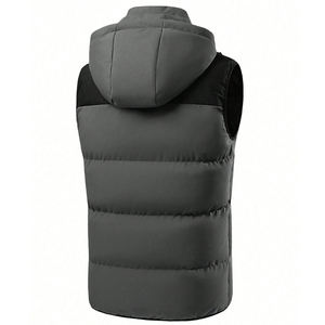 Chaleco Acolchado con Capucha para Hombre, de Alta Calidad, para Invierno, 100% Poliéster, Impermeable - Product Image 2