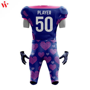 2024 personnalisé Football américain vêtements de sport meilleure conception de haute qualité léger imprimé OEM ODM ensembles grande taille respirant - Product Image 3