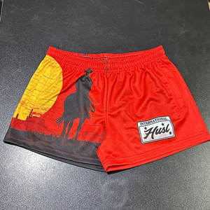 Pantalones Cortos de Rugby Unisex 100% Poliéster, Logotipo Bordado Personalizado, Color Sólido, Diseño Transpirable con Su Propio Logotipo - Product Image 1