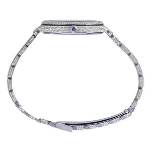 Reloj de Acero Inoxidable con Movimiento Mecánico Automático Exquisito, con Diamantes Moissanite, Diseñado para un Lujo Refinado, Moderno y a la Moda - Product Image 3