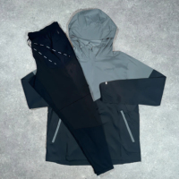 Vêtements de jogging d'entraînement personnalisés, veste et pantalon de survêtement coupe-vent avec fermeture éclair, logo personnalisé, survêtements coupe-vent en nylon pour hommes