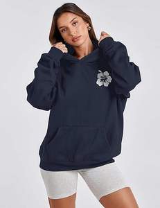 Top Trending 100% Sudadera con capucha de algodón Premium Satin Lined Oversized Man's Streetwear Hip Hop Rap Portrait Hoodie - Product Image 3