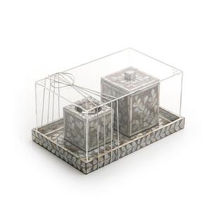 Ensemble de brûleurs Mubkhar en bois et à vadrouille avec couvercle en acrylique Design merveilleux Brûleur Bakhoor Oud au meilleur prix - Product Image 5