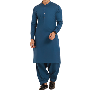 Ensemble Shalwar Kameez en coton du Pakistan, vêtements islamiques, Salwar Kameez pour hommes, séchage rapide, sans plis, vente en gros - Product Image 1