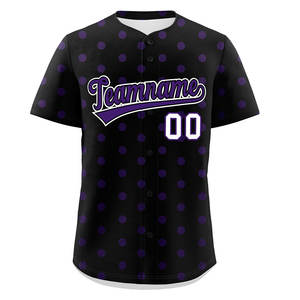 Maillot de baseball à manches courtes, col en V, coupe athlétique, haut uni vierge, maillot de baseball prêt pour l'impression - Product Image 3