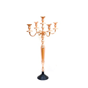 <b>Gold</b> Polished Metal 5 Arms Candelabra For Home Event And Wedding <b>Party</b> <b>Decoration</b> High Quality Regular Size Available - Product Image 1