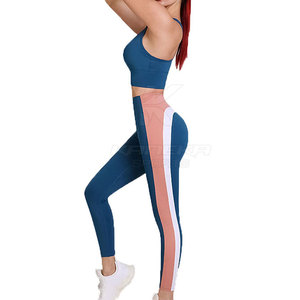 Ensemble de yoga pour femme sur mesure, léger, uni, sans manches, écologique, respirant, 2 pièces, best-seller - Product Image 5
