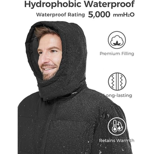 Hombres Warm Puffer Chaquetas Hombre Invierno Parka Chaquetas Abrigos para Invierno - Product Image 2