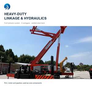 Plateforme d'installation de plafond suspendu robuste de 20 mètres, élévateur hydraulique sur chenilles avec pont de 6x9 mètres pour entrepôt logistique - Product Image 3