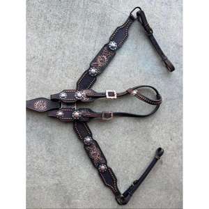 Juego de tachuelas negras de cuero occidental de lujo para máxima comodidad de caballo, perfecto para uso diario para exportación mundial - Product Image 3