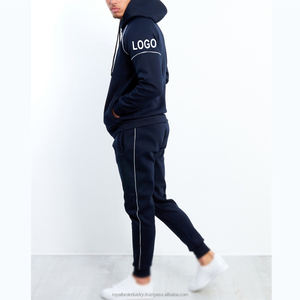 Colección de Otoño de alta calidad colores personalizados 100% algodón chándal para hombre transpirable respetuoso con el medio ambiente frontal al por mayor chándal informal - Product Image 2