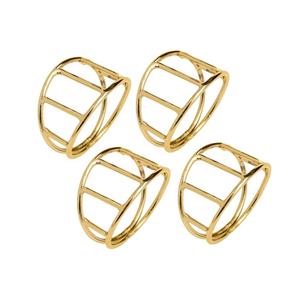 Ensemble de serviettes de table en plaqué or, vaisselle royale, de haute qualité, avec design unique, look moderne, pour restaurant, maison, mariage, livraison gratuite - Product Image 1