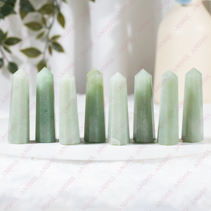 Obélisques/Points de tour en Aventurine Verte de 1 kg, polis à la main, dernières nouveautés, très demandés, cristaux naturels de guérison pour la décoration et la méditation - Product Image 1