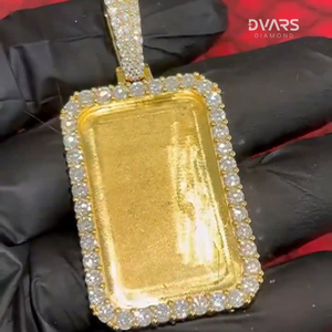 Pendentif personnalisé en moissanite avec photo, breloque en diamant VVS, pendentif photo personnalisé en argent sterling, certifié GCI IDGL, de luxe, tendance - Product Image 4