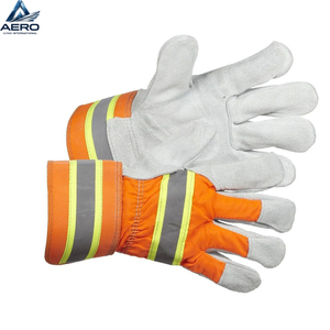 Guantes de trabajo de cuero, guantes de invierno para uso en exteriores, guantes de seguridad de cuero con logotipo personalizado a bajo precio - Product Image 3