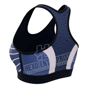 Women's Top Selling Breathable Compressed Sports Bra Pakistan Manufactured Custom Logo Sublimation Plus Size Option Available - Product Image 4