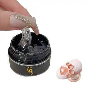 GIRLSGEL 8g Nail Art PVC Soft Sold 3D Stereo Carve gel Clear Gel Nails Art Carve Model Glue