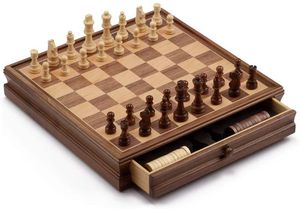 ARTISANAT PORTABLE LUXE PRATIQUE Vente en gros Jeu d'échecs en bois personnalisé Jeu d'échecs de grande taille Planche pliante Pièces d'échecs Planche - Product Image 6