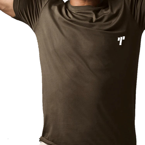 New Arrival Luxury Unisex Custom Print Logo Mock <b>Neck</b> Oversize <b>T</b>-<b>Shirt</b> <b>Men's</b> Wholesale Made in Pakistan 3D Solid Pattern - Product Image 4