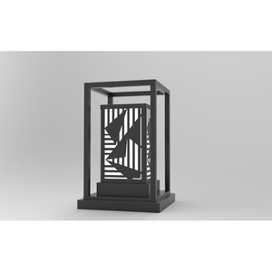 DNT.004.09 Luminaire de jardin haut de gamme 30W, corps en fer et aluminium, lumière LED blanc chaud, électrique AC/DC RGBW pour aménagement paysager, certifié ETL - Product Image 3