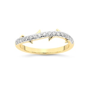 แหวนเพชรดีไซน์พิเศษ เพชรเลี้ยงในห้องปฏิบัติการ 0.20 กะรัต น้ำหนักรวม 14K ทองคำแท้ สี FG ความสะอาดระดับ VS ประดับเพชร 17 เม็ด เครื่องประดับสำหรับวันครบรอบแต่งงาน - Product Image 2
