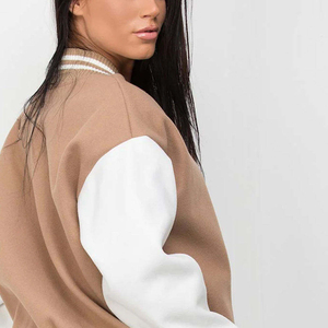 vestes pour hommes veste pour hommes veste de baseball varsity corps en laine manches en cuir lettreman bomber hiver mode décontractée streetwear - Product Image 4