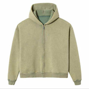 Wholesale Streetwear Acid Wash Men's <b>Hoodies</b> Heavyweight Oversized <b>Vintage</b> <b>Zip</b> <b>up</b> <b>Hoodies</b> High Quality Wash Zipper <b>Hoodies</b> - Product Image 1