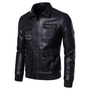 Veste en cuir unisexe de qualité supérieure, élégante, respirante et coupe-vent, écologique, prête pour l'hiver, veste de moto, vente en gros disponible - Product Image 2