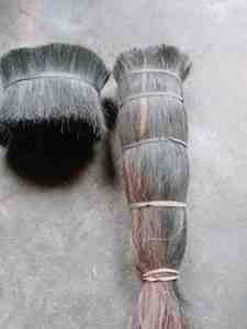 ขนหางม้าแบบเส้นเดียวสีเทาอ่อนสีขาว/ดำ/ผสม/แสง - Product Image 2