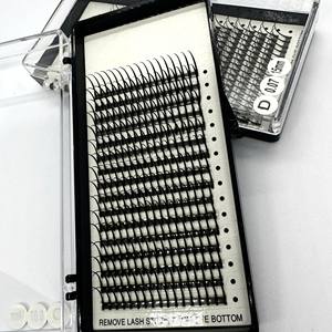 Supplier Wholesale High Quality Spike <b>Lash</b> Black Matte Soft Korean PBT Synthetic Fiber CC/DD/M/L Volume Eyelash <b>Extensions</b> - Product Image 1