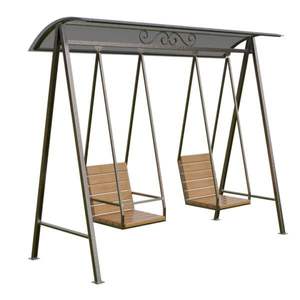 Columpio de hierro duradero con acabado resistente al óxido, perfecto para uso en exteriores de larga duración en todas las condiciones climáticas - Product Image 6