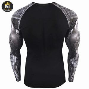 เสื้อออกกำลังกายแบบรัดกระชับสัดส่วนสำหรับผู้ชายเสื้อออกกำลังกายแบบสั้นระบายอากาศได้ดีมี2025 - Product Image 4