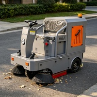 Balayeuse électrique autoportée compacte ZMT E-101 S16, efficacité 8000/h, bac à déchets 160L pour usage commercial intérieur/extérieur