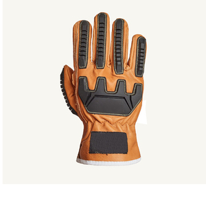 Venta superior Guantes de mecánico de cuero de trabajo Transpirable Alta visibilidad Retardante de llama Correa de cintura Guantes de seguridad industrial unisex - Product Image 2