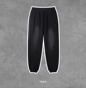 Ensemble de pulls à capuche surdimensionnés vintage en coton dégradé délavé à l'acide Jogger pour hommes - Product Image 5