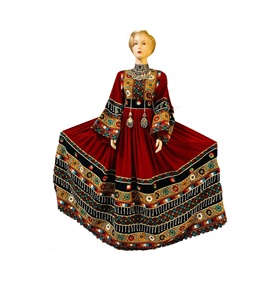 Robes Kuchi afghanes Robe kuchi vintage ethnique tribale, robes de fête Kuchi afghanes/pakistanaises à couleurs vives - Product Image 5